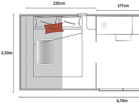 Hébergement 4 personnes - Coco Sweet Tente 4Personnes - 2 Chambres Non Climatisée