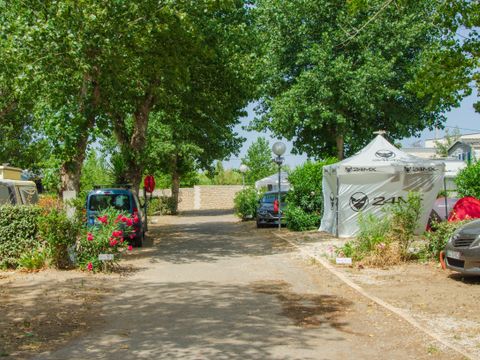Emplacement - Forfait emplacement Confort 6 Personnes (tente, caravane ou camping-car /1voiture / élec 16A) Eau et évacuation