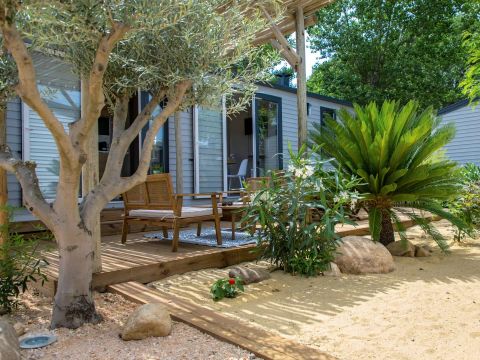 MOBILHOME 6 personnes - Prestige Garden 4 Pièces 6 Personnes Climatisé + TV