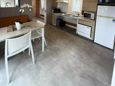 MOBILHOME 5 personnes - Mobil-home PMR Confort Calypso 3 Pièces 4/5 Personnes Climatisé + TV