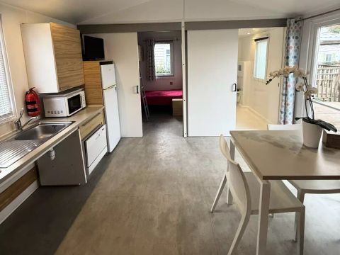 MOBILHOME 5 personnes - Mobil-home PMR Confort Calypso 3 Pièces 4/5 Personnes Climatisé + TV