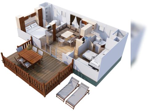 Mobilhome 5 personnes - SunLodge Redwood