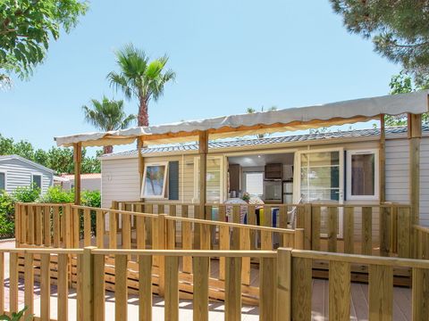 Mobilhome 6 personnes - Mobil-home PMR | Comfort XL | 2 Ch. | 4/6 Pers. | Terrasse surélevée | Clim. | TV
