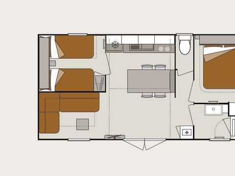 MOBILHOME 4 personnes - O'HARA 784 Premium