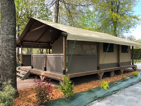 TENTE TOILE ET BOIS 5 personnes - Tente Lodge KENYA VIP