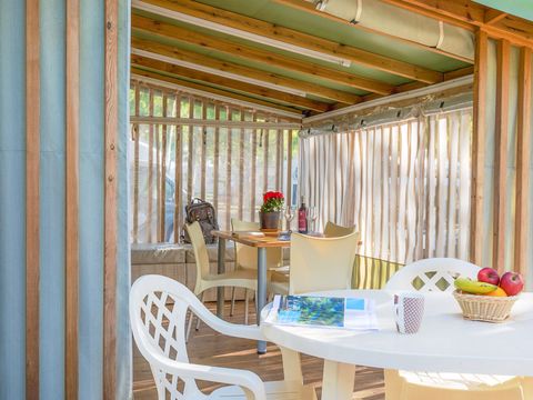 TENTE TOILE ET BOIS 4 personnes - Clever