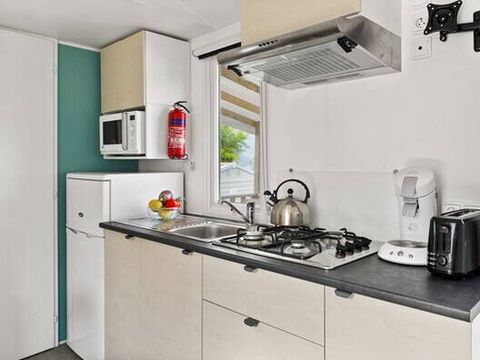 MOBILHOME 6 personnes - Mobil-home | Comfort | 3 Ch. | 6 Pers. | Terrasse surélevée | Clim.