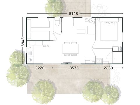 MOBILHOME 4 personnes - Premium 2 Chambres 4 Personnes