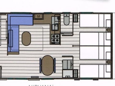 MOBILHOME 6 personnes - 3 CHAMBRES
