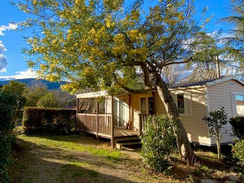 MOBILHOME 2 personnes - Jasmin 2 personnes inclus - possible 2 personnes en supplément auprès du camping