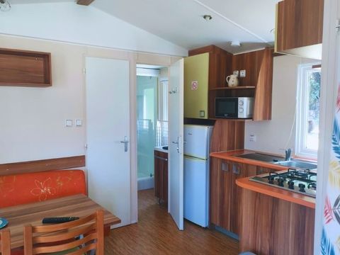 MOBILHOME 2 personnes - Bambou - capacité inclus 2 personnes / capacité max 4 personnes (supplément auprès du camping)