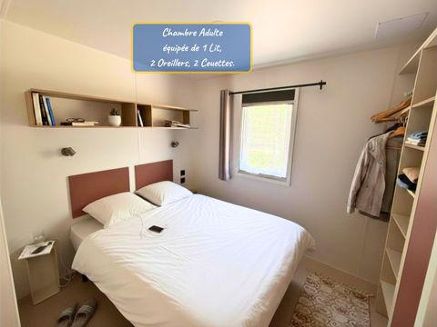 Mobilhome 6 personnes - Cottage Premium Violette - 2 chambres