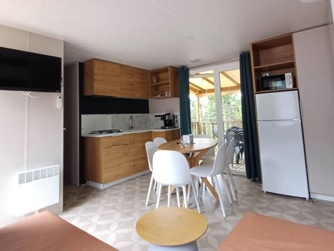 Mobilhome 11 personnes - COTTAGE PREMIUM TRIBU - 5 chambres