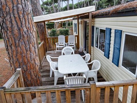 Mobilhome 5 personnes - Mobil-home | Classic XL | 2 Ch. | 4/5 Pers. | Terrasse surélevée | Clim. | TV