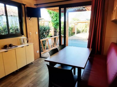 MOBILHOME 5 personnes - Cottage Or 3 Pièces 5 Personnes Climatisé + TV