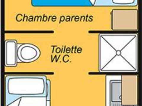 Tente en toile et en bois 4 personnes - ROULOTTE CLAYTON ET MARSHAL