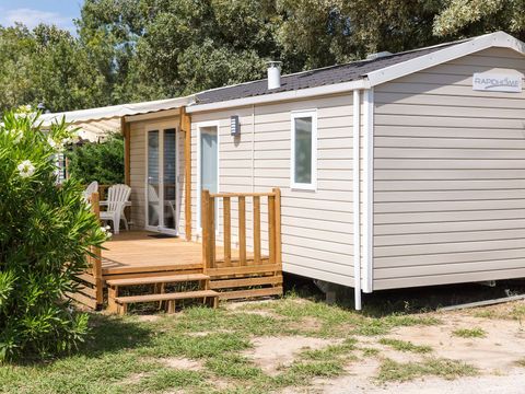 Mobilhome 6 personnes - Comfort | 3 Ch. | 6 Pers. | Terrasse surélevée | 1 SDB | Clim.