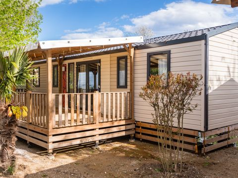 Mobilhome 6 personnes - Mobil-home | Premium Azure | 3 Ch. | 6 Pers. | Terrasse surélevée | Clim. | TV