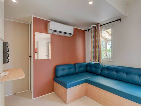 MOBILHOME 6 personnes -  Comfort | 3 Ch. | 6 Pers. | Terrasse surélevée | 1 SDB | Clim. | TV