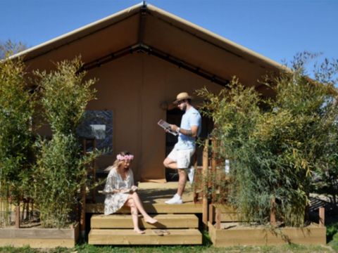 TENTE TOILE ET BOIS 4 personnes - Safari