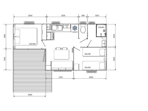 MOBILHOME 4 personnes - Eco