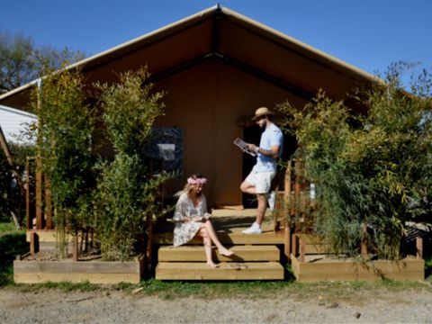 TENTE TOILE ET BOIS 4 personnes - Safari (samedi)