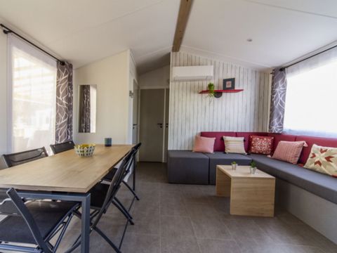 MOBILHOME 8 personnes - CONFORT - 4 chambres avec climatisation +TV+ 2 SDB 