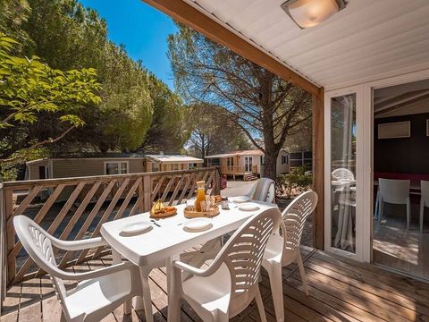 MOBILHOME 6 personnes - Comfort | 2 Ch. | 4/6 Pers. | Terrasse simple | Clim.