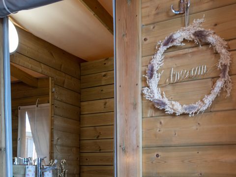 Tente en toile et en bois 5 personnes - Lodge Kamari CLASSIC Climatisé
