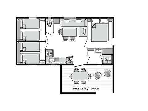MOBILHOME 6 personnes - Venezia CONFORT Climatisé.
