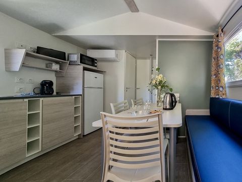 Mobilhome 6 personnes - Aqua - 3 chambres - Terr. Semi-Couverte Clim - TV Draps