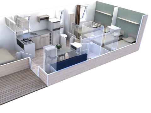 Mobilhome 8 personnes - Evolution +Clim +TV