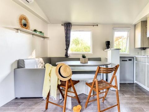 Mobilhome 10 personnes - Mobil home Family 4 chambres, MER, Climatisation, TV, lave vaisselle