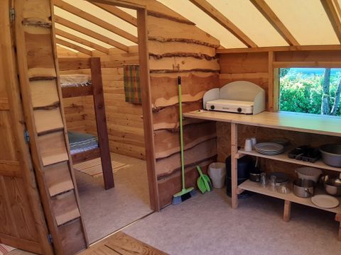 CHALET 5 personnes - CABANE TRAPPEUR sans sanitaires 19.5 m²