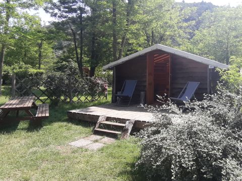 CHALET 5 personnes - CABANE TRAPPEUR sans sanitaires 19.5 m²