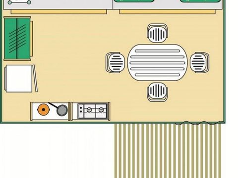 BUNGALOW TOILÉ 4 personnes - BENGALI