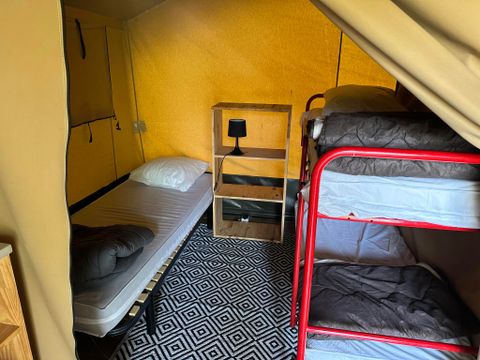 TENTE TOILE ET BOIS 5 personnes - SAFARI sans sanitaires