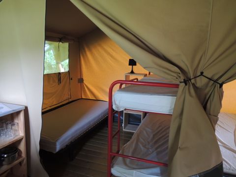 Tente en toile et en bois 5 personnes - SAFARI sans sanitaires
