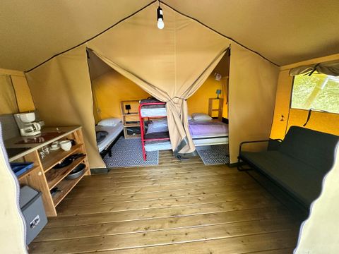 Tente en toile et en bois 5 personnes - SAFARI sans sanitaires