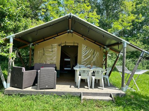Tente en toile et en bois 5 personnes - SAFARI sans sanitaires