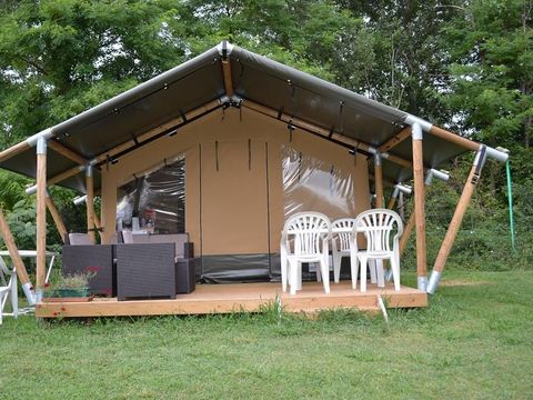 Tente en toile et en bois 5 personnes - SAFARI sans sanitaires