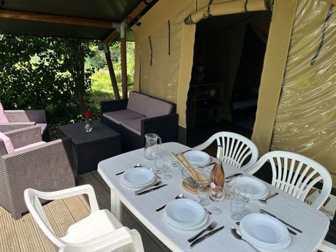 Tente en toile et en bois 5 personnes - SAFARI sans sanitaires