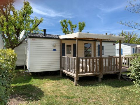 MOBILHOME 6 personnes - 30m² + Terrasse bois semi-couverte 12m² 4/6 pers