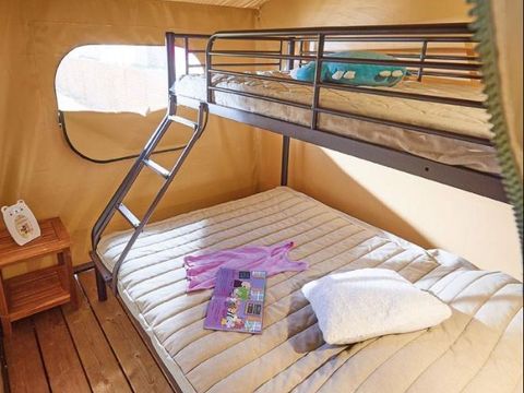 Tente en toile et en bois 5 personnes - LODGE BALI