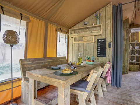 TENTE TOILE ET BOIS 6 personnes - LODGE SAFARI 6p 3ch ****