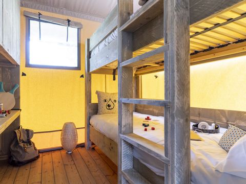 TENTE TOILE ET BOIS 6 personnes - LODGE SAFARI 6p 3ch ****