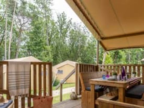 TENTE TOILE ET BOIS 6 personnes - Lodge Safari 6p 3ch ****