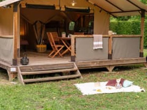 TENTE TOILE ET BOIS 5 personnes - Milandes 5p 2ch **