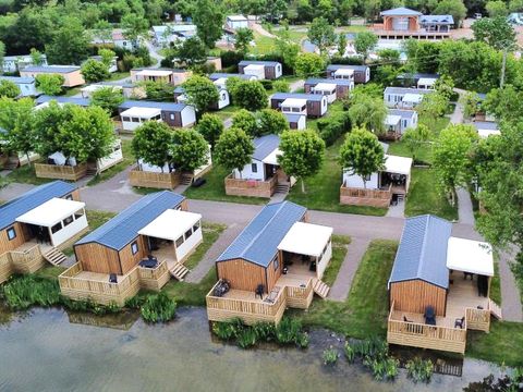 MOBILHOME 6 personnes - Cottage Du Lac PREMIUM++ 3 chambres - FACE PLAN D'EAU 6 pers