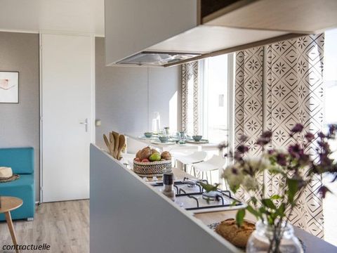 MOBILHOME 4 personnes - Cottage Du Lac PREMIUM++ 2 chambres - VUE PLAN D'EAU 5 pers